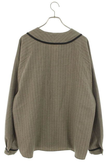 KAPITAL Baseball Wool Shirt Gray Size XL