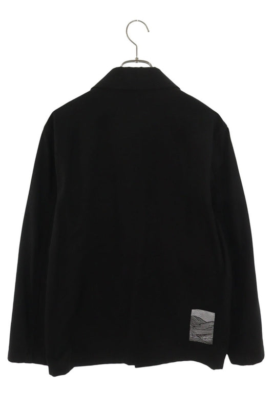 JILSANDER+ Cotton Big Pocket Herringbone Long Sleeve Shirt Size S