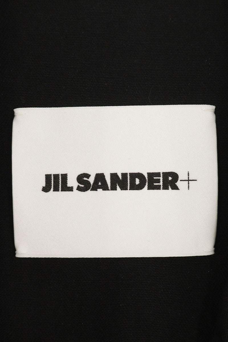 JILSANDER+ Cotton Big Pocket Herringbone Long Sleeve Shirt Size S