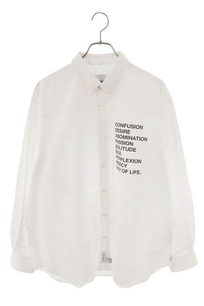 WTAPS Poly-Cotton Oxford Long Sleeve Shirt White Size L