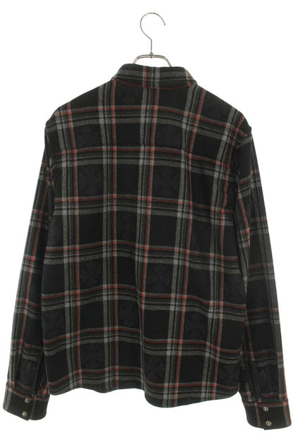 Chrome Hearts LOOSEENDS Long Sleeve CHECK Cashmere Shirt Size M