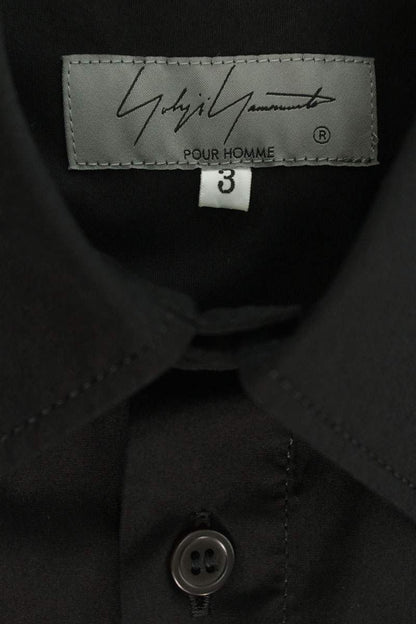 YOHJI YAMAMOTO POUR HOMME Cotton Stepped Hem Long Sleeve Size L