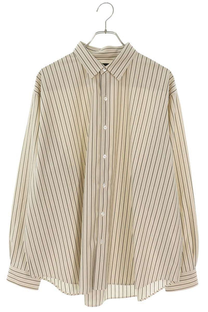 KANEMASA PHIL Stripe Cotton Blend Long Sleeve Shirt Size M