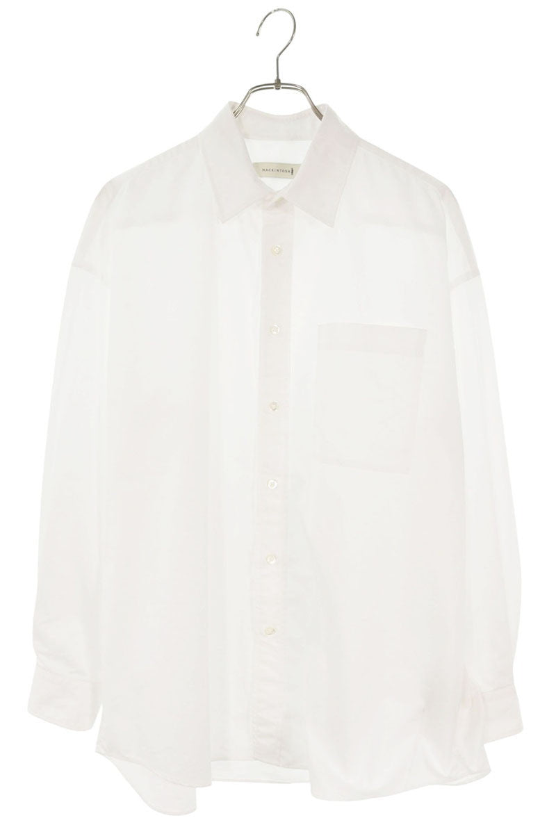 MACKINTOSH White Button-Down Cotton Blend Long Sleeve Shirt Size S