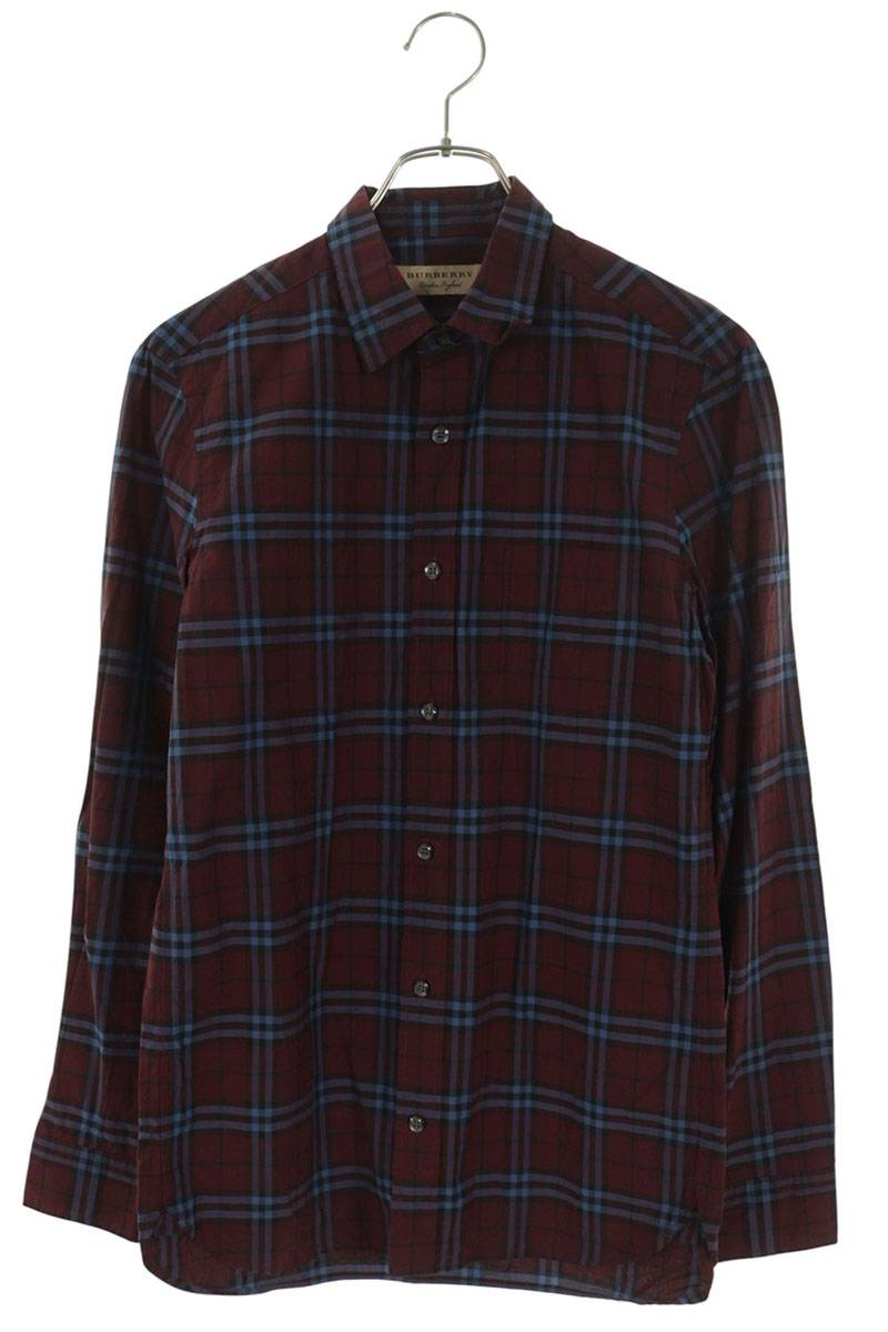 Burberry Cotton Check Long Sleeve Shirt Multi Size XS
