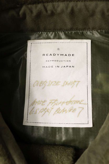 READYMADE Embroidered Oversized Shirt Green Size S
