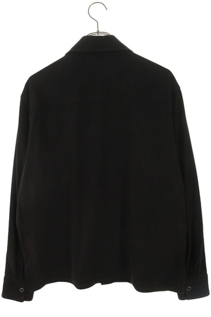 KITH Faux Suede Long Sleeve Shirt Black Size S