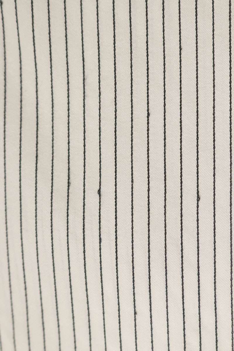 SAINT LAURENT PARIS Pinstripe Silk Long Sleeve Shirt Multi Size XL