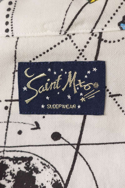 SAINT MICHAEL 23SS World Map Pajama Long Sleeve Shirt Multi Size XL