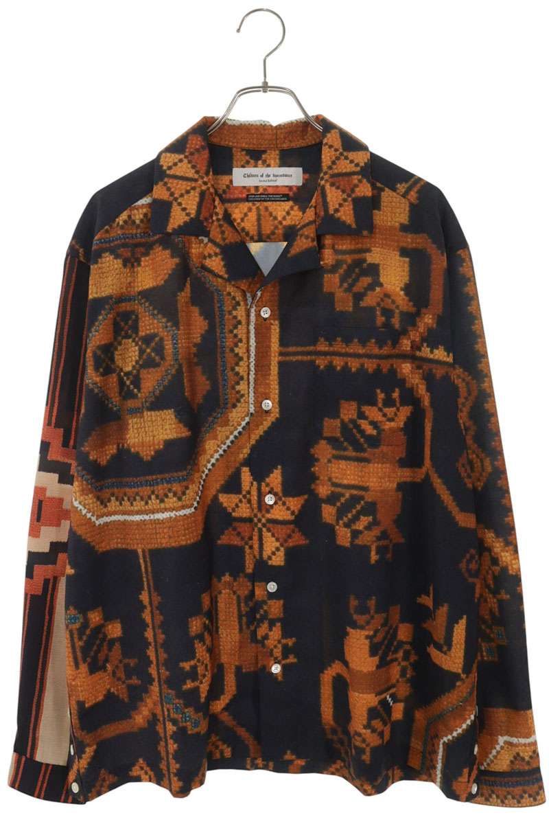Children of the discordance Printed Open Collar Long Sleeve Size M