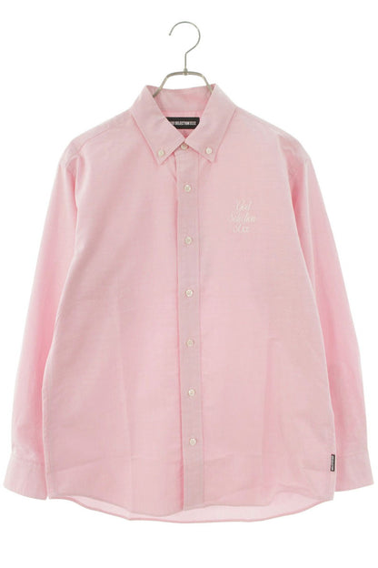 GOD SELECTION XXX Logo Embroidered Oxford Shirt Pink Size M