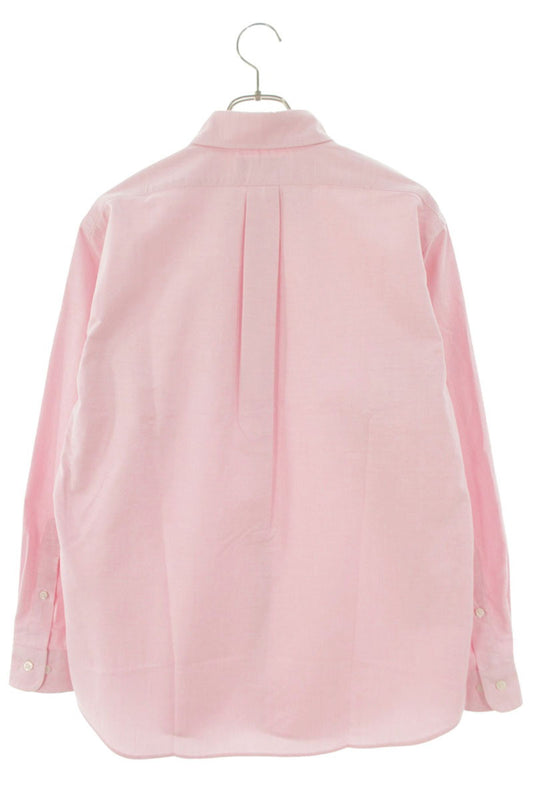 GOD SELECTION XXX Logo Embroidered Oxford Shirt Pink Size M