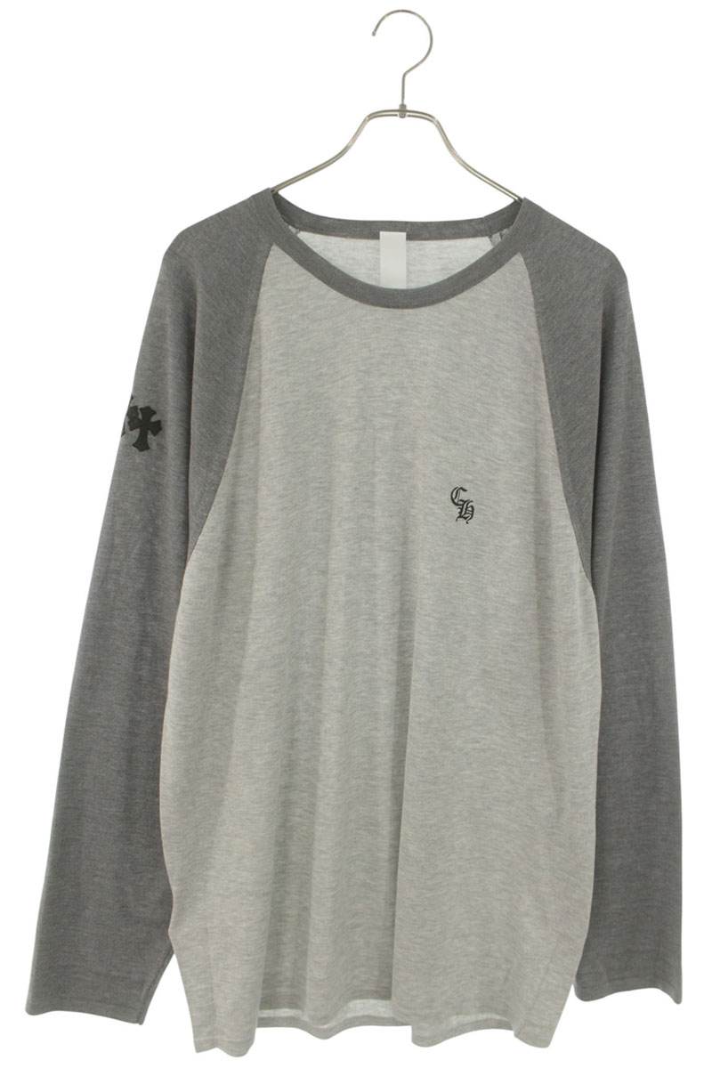Chrome Hearts Y NOT Triple Cross Patch Silk Long Sleeve Shirt Size XL