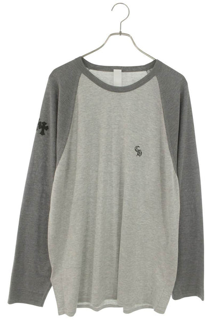 Chrome Hearts Y NOT Triple Cross Patch Silk Long Sleeve Shirt Size XL