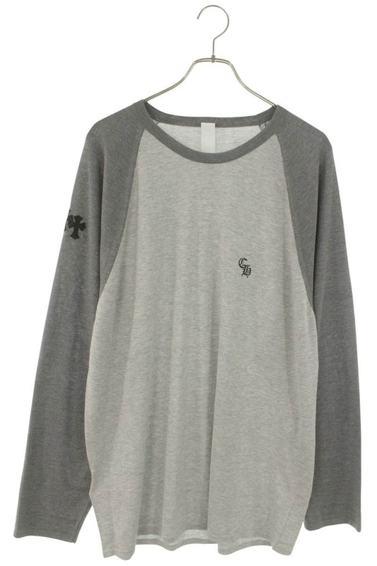 Chrome Hearts Y NOT Triple Cross Patch Silk Long Sleeve Shirt Size XL