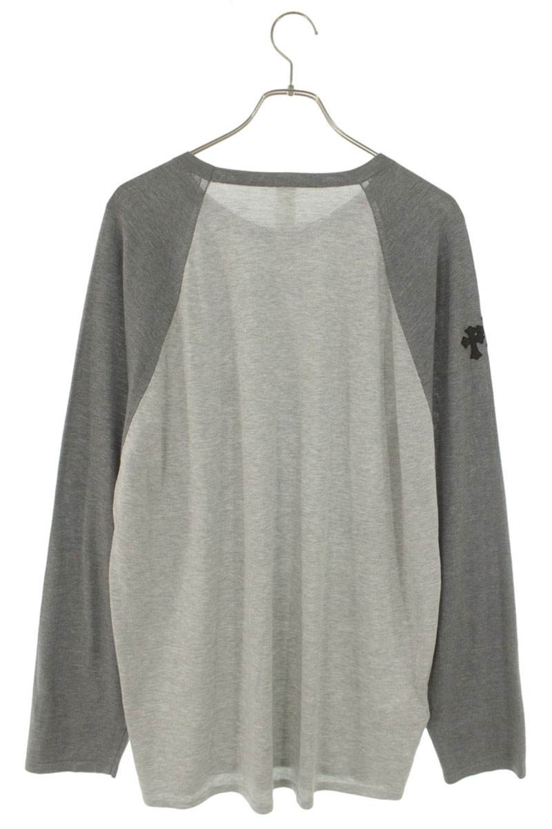 Chrome Hearts Y NOT Triple Cross Patch Silk Long Sleeve Shirt Size XL