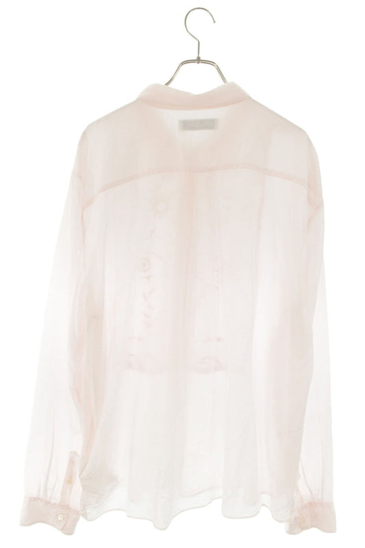 OUR LEGACY Pink Cotton Silk Long Sleeve Shirt Size XXL