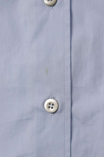 PRADA RE-NYLON Triangle Plate Long Sleeve Shirt Light Blue Size XXS