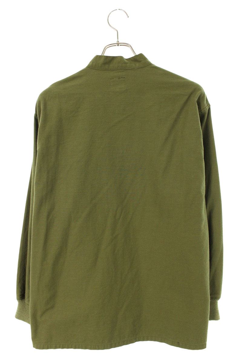 Needles Khaki Logo Military Long Sleeve Shirt Size XS
