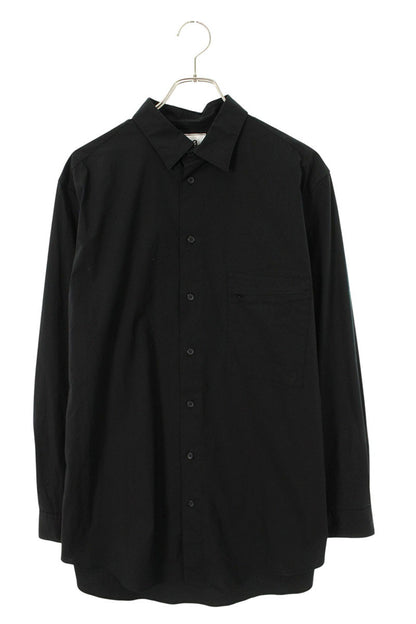 Y-3 HB3405 Chest Logo Zip Pocket Long Sleeve Shirt Black Size S