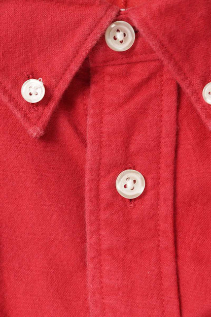 SUPREME 25AW Loose Fit Flannel Oxford Shirt Red Size L