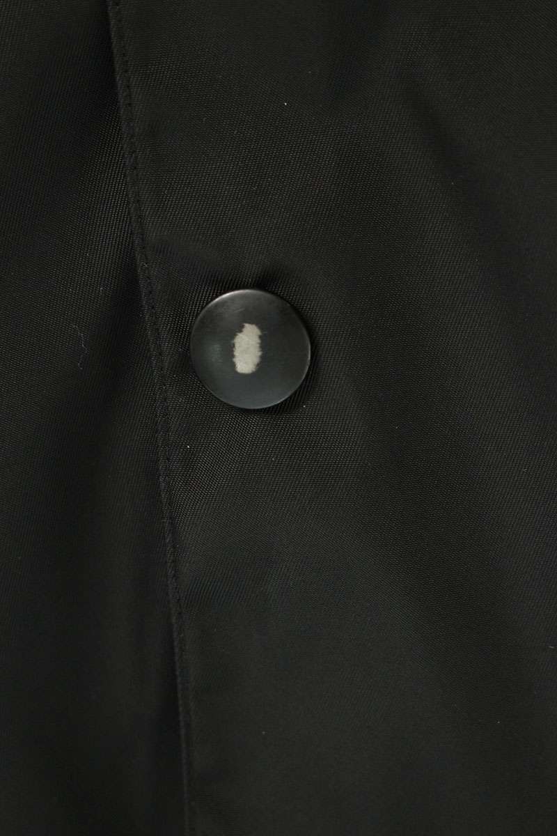 PRADA RE NYLON Triangle Plate Long Sleeve Shirt Black Size M