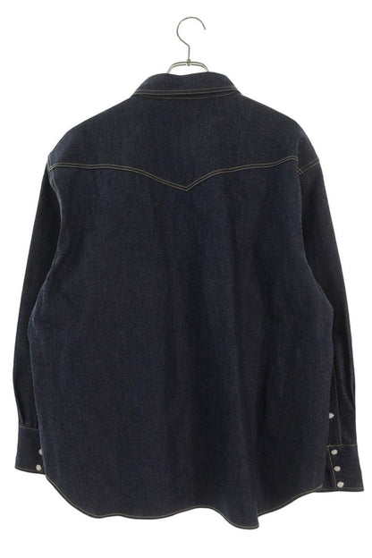 SAINT MICHAEL 26SS x BerBerJin Rigid Denim Long Sleeve Shirt Size XL