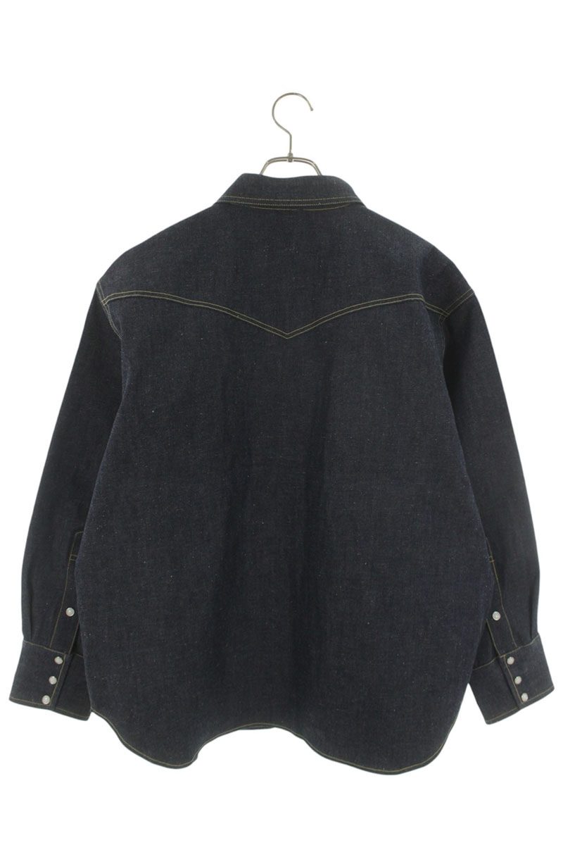 SAINT MICHAEL 26SS x BerBerJin Rigid Denim Long Sleeve Shirt Size L
