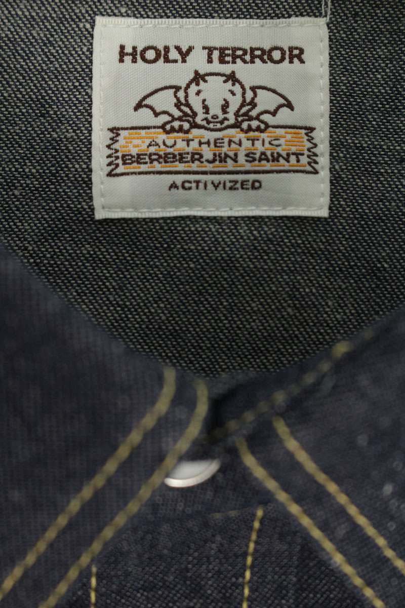 SAINT MICHAEL 26SS x BerBerJin Rigid Denim Long Sleeve Shirt Size L