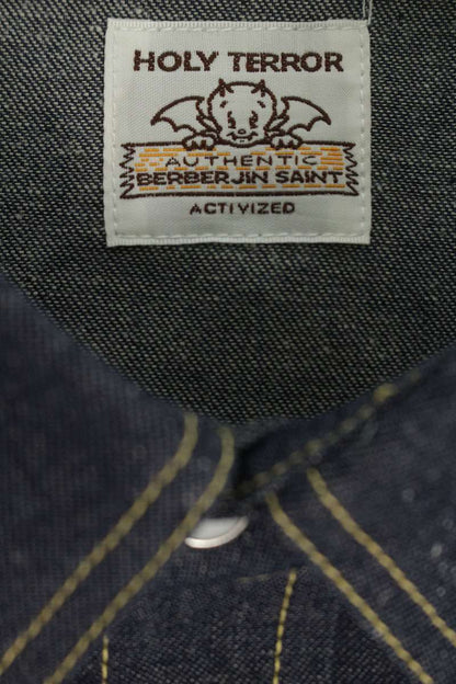 SAINT MICHAEL 26SS x BerBerJin Rigid Denim Long Sleeve Shirt Size L