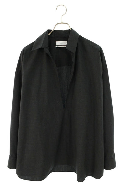 Graphpaper 26SS Wool Skipper Long Sleeve Shirt Gray Size M