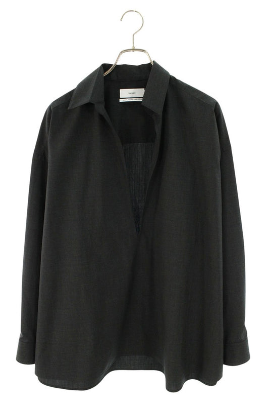 Graphpaper 26SS Wool Skipper Long Sleeve Shirt Gray Size M
