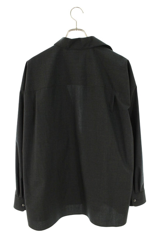 Graphpaper 26SS Wool Skipper Long Sleeve Shirt Gray Size M