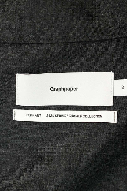 Graphpaper 26SS Wool Skipper Long Sleeve Shirt Gray Size M
