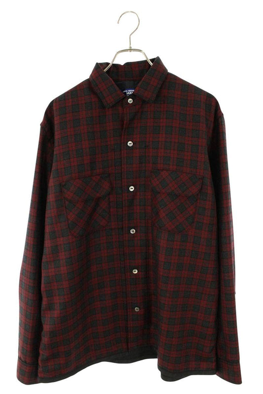 JUNYA WATANABE MAN Wool Check Long Sleeve Shirt Multi Size L