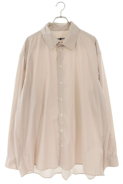 HED MAYNER Oversized Long Sleeve Shirt Light Pink Size S