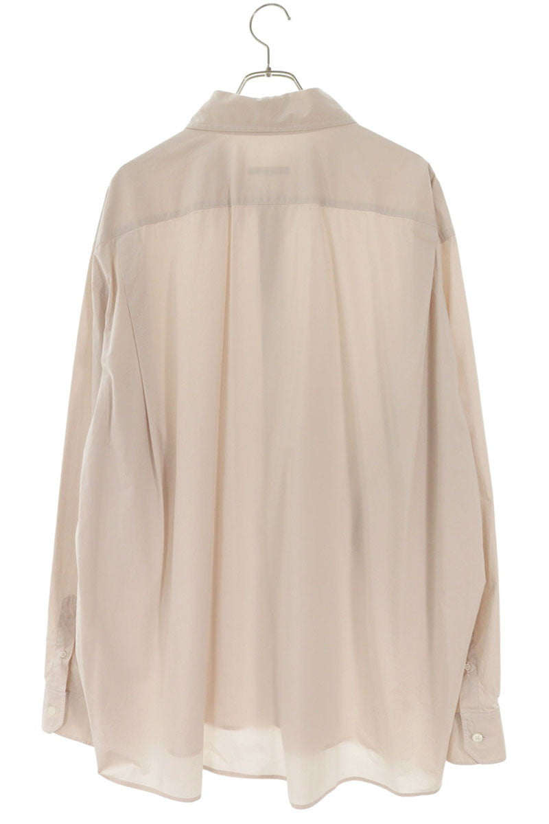 HED MAYNER Oversized Long Sleeve Shirt Light Pink Size S