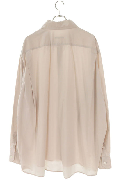 HED MAYNER Oversized Long Sleeve Shirt Light Pink Size S