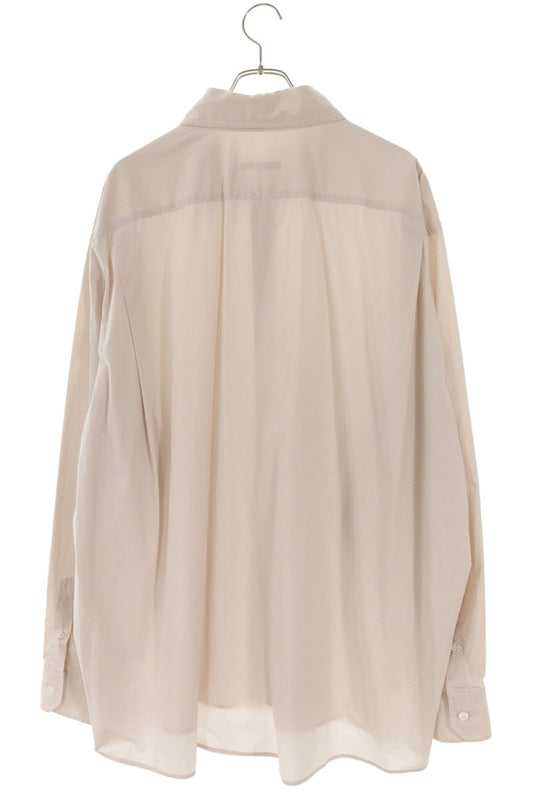 HED MAYNER Oversized Long Sleeve Shirt Light Pink Size S