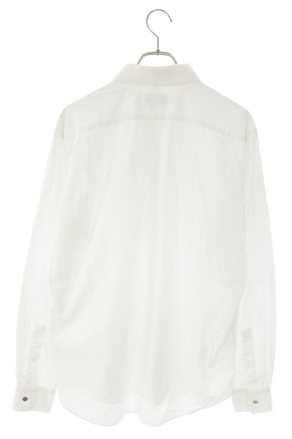HERMES Cotton Long Sleeve Shirt White Size S