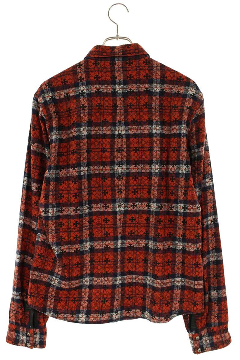 Chrome Hearts Loose End Sleeve Cross Patch Long Sleeve Shirt Size M