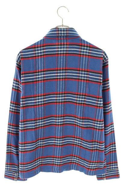 Chrome Hearts WORK DOG Cross Button Check Flannel Size M