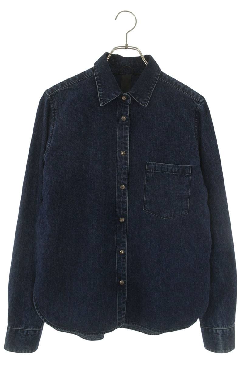 Chrome Hearts LOOSEENDS Cross Patch Denim Shirt Multi Size L