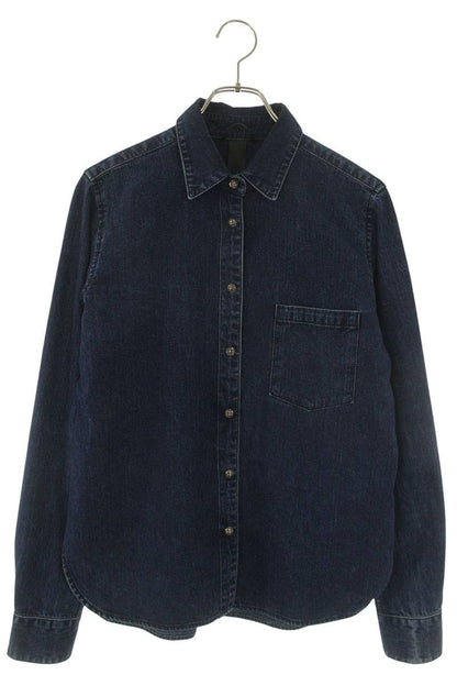 Chrome Hearts LOOSEENDS Cross Patch Denim Shirt Multi Size L