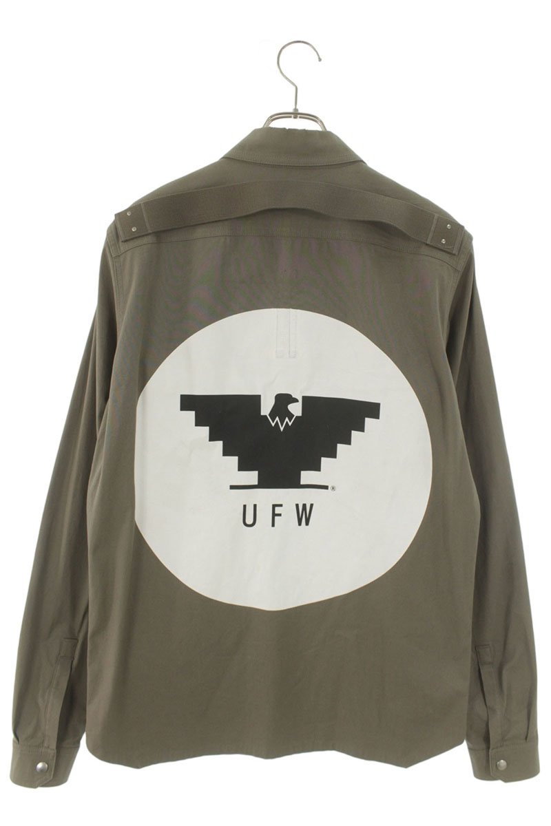 Rick Owens 20SS UFW Print Back Outershirt Gray Size M