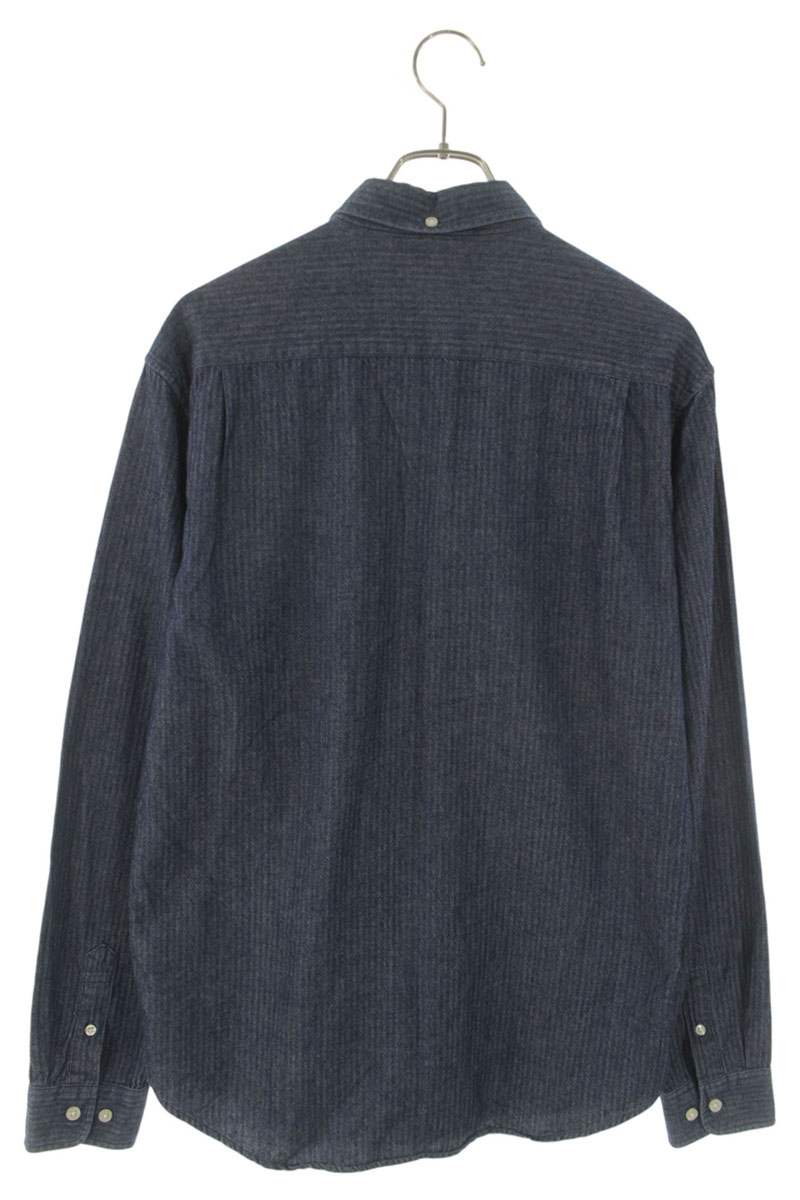 SUPREME Oxford Shirts Plain Cotton Long Sleeve Shirt Indigo Size M