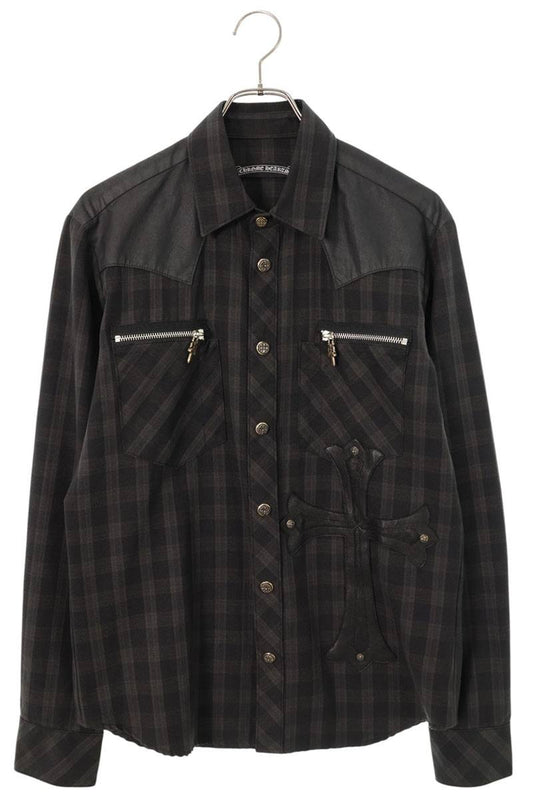 Chrome Hearts Western Button Large Cross Patch Check Size S