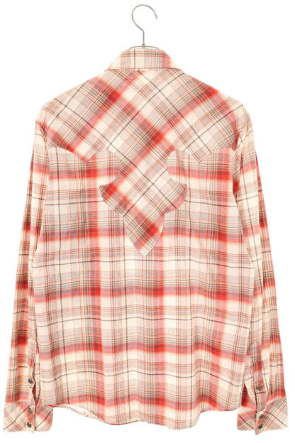 Chrome Hearts Western Cross Patch Check Shirt Size S