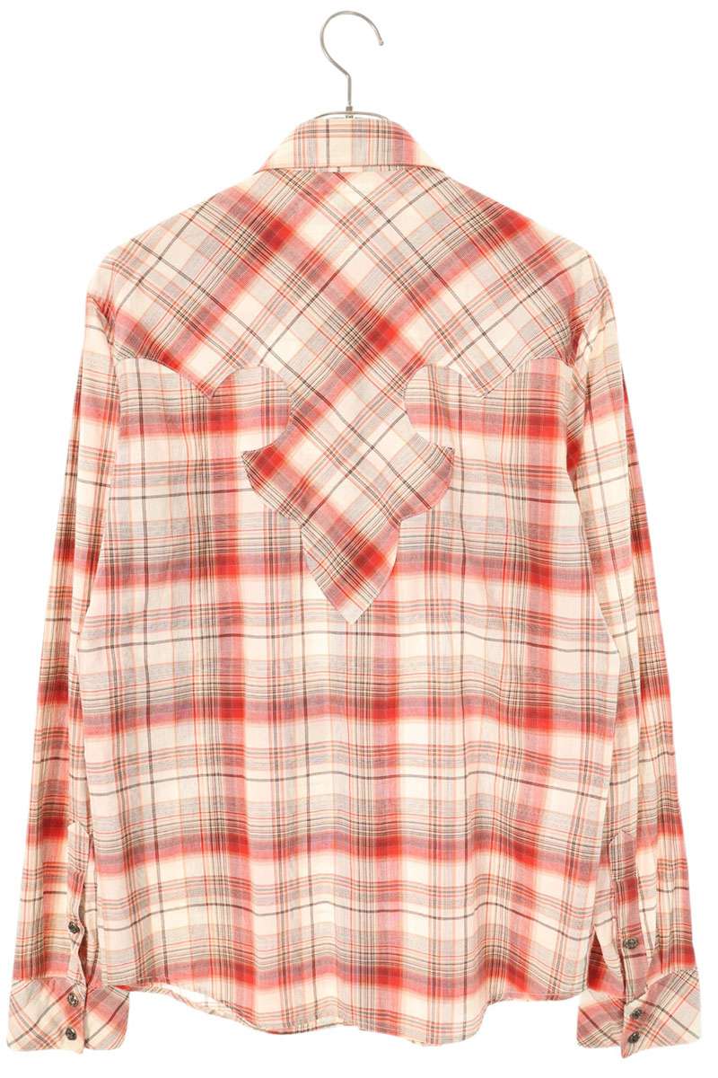Chrome Hearts Western Cross Patch Check Shirt Size S