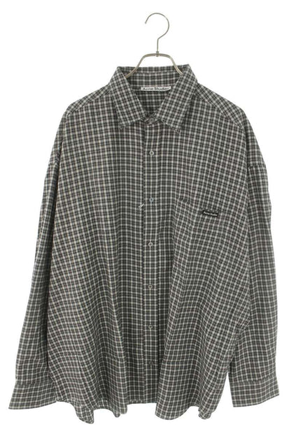 ACNE STUDIOS 26SS Cotton Check Shirt Black/White Size S